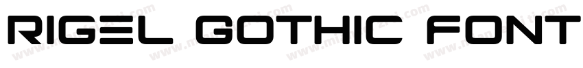 Rigel Gothic Font字体转换